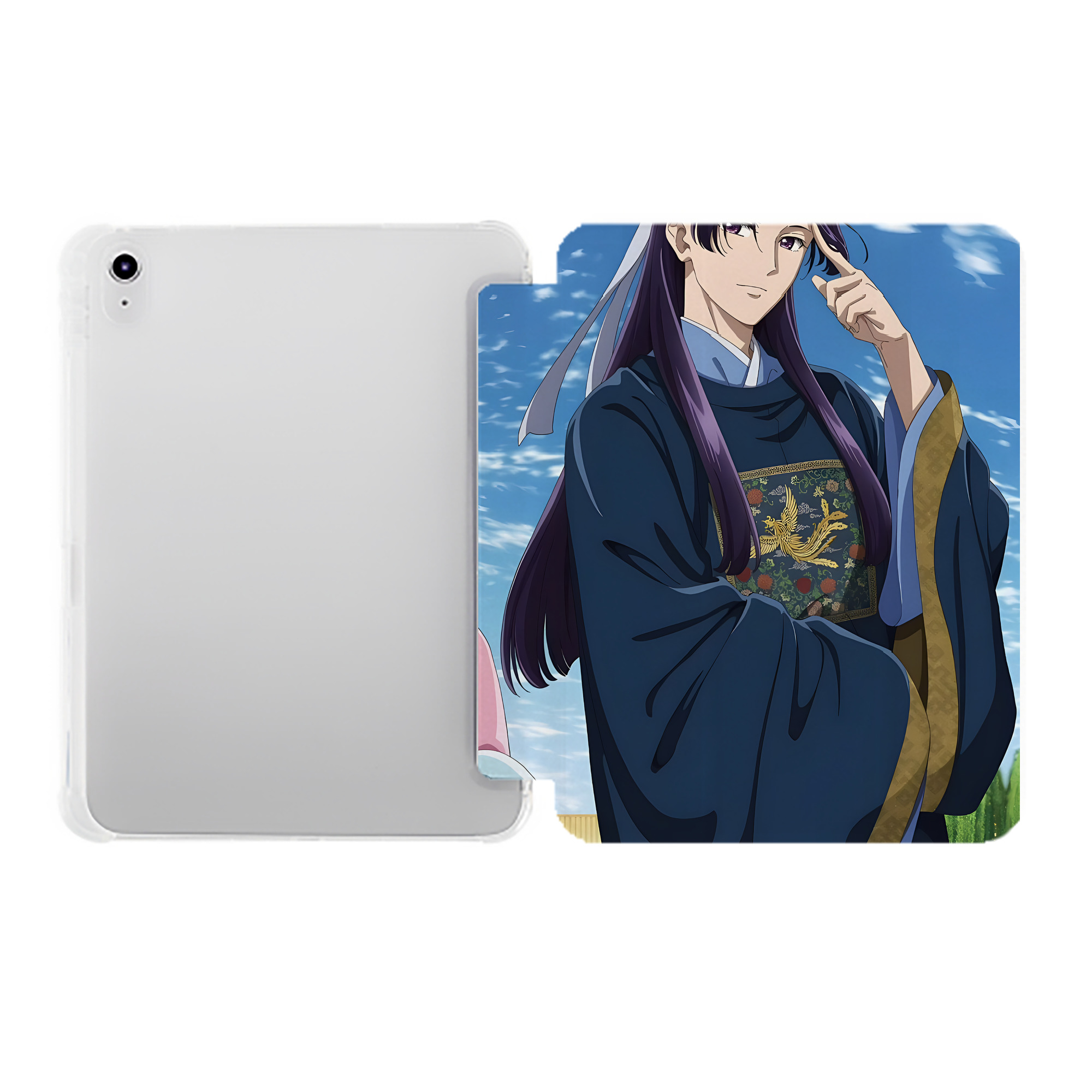（画像用） 薬屋のひとりごと The Apothecary Diaries IPad ケース ペン収納付き 三つ折りスタンド PUレザー×シリコン 対応機種9.5/10.5/10.9インチ